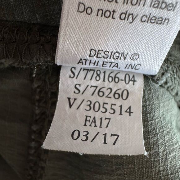 Athleta Trekkie Cropped Pants in Green 778166 Size 10 Tall - Picture 7 of 7